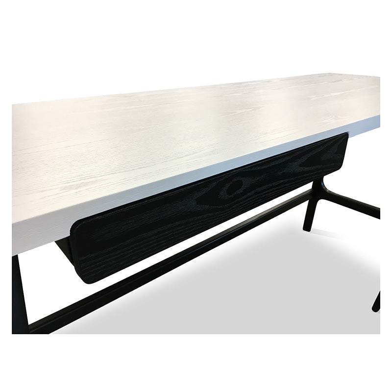 MOREY Study Desk - White & Black