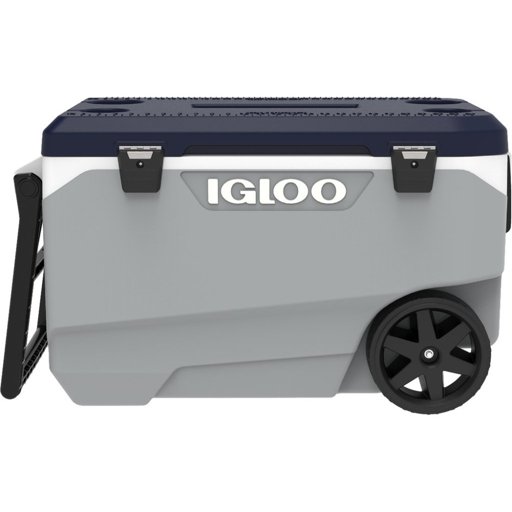 Igloo Maxcold Latitude 90 Roller Cooler Ash Grey/Aegean Sea 90qt ;