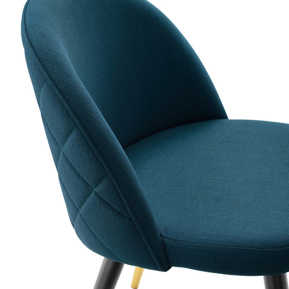 Cordial Upholstered Fabric Dining Chairs Set of 2   Midcentury   Dining Chairs   by Modway  Houzz