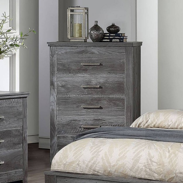 Vidalia Bedroom Set Rustic Gray Oak Acme Furniture