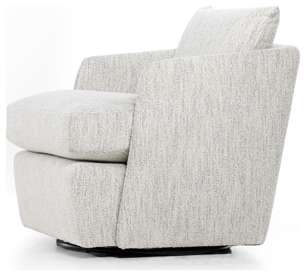 India Swivel Chair Nantucket Oatmeal   Modern   Armchairs And Accent Chairs   by Virgil Stanis Design  Houzz