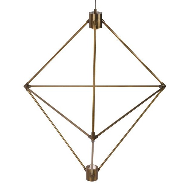 Wide Geometric Modern Led Chandelier