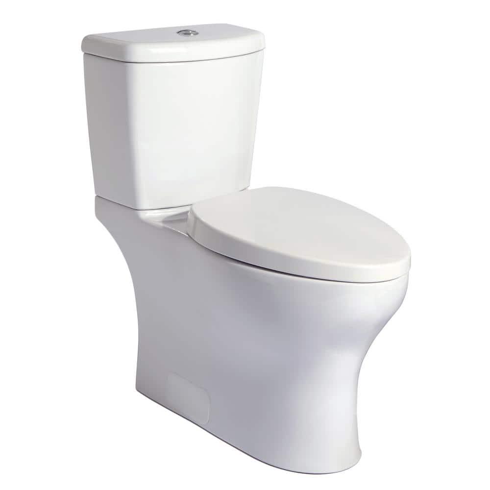 Niagara Stealth Phantom 2Piece 08 GPF Single Flush Elongated Toilet in White Seat Not Included