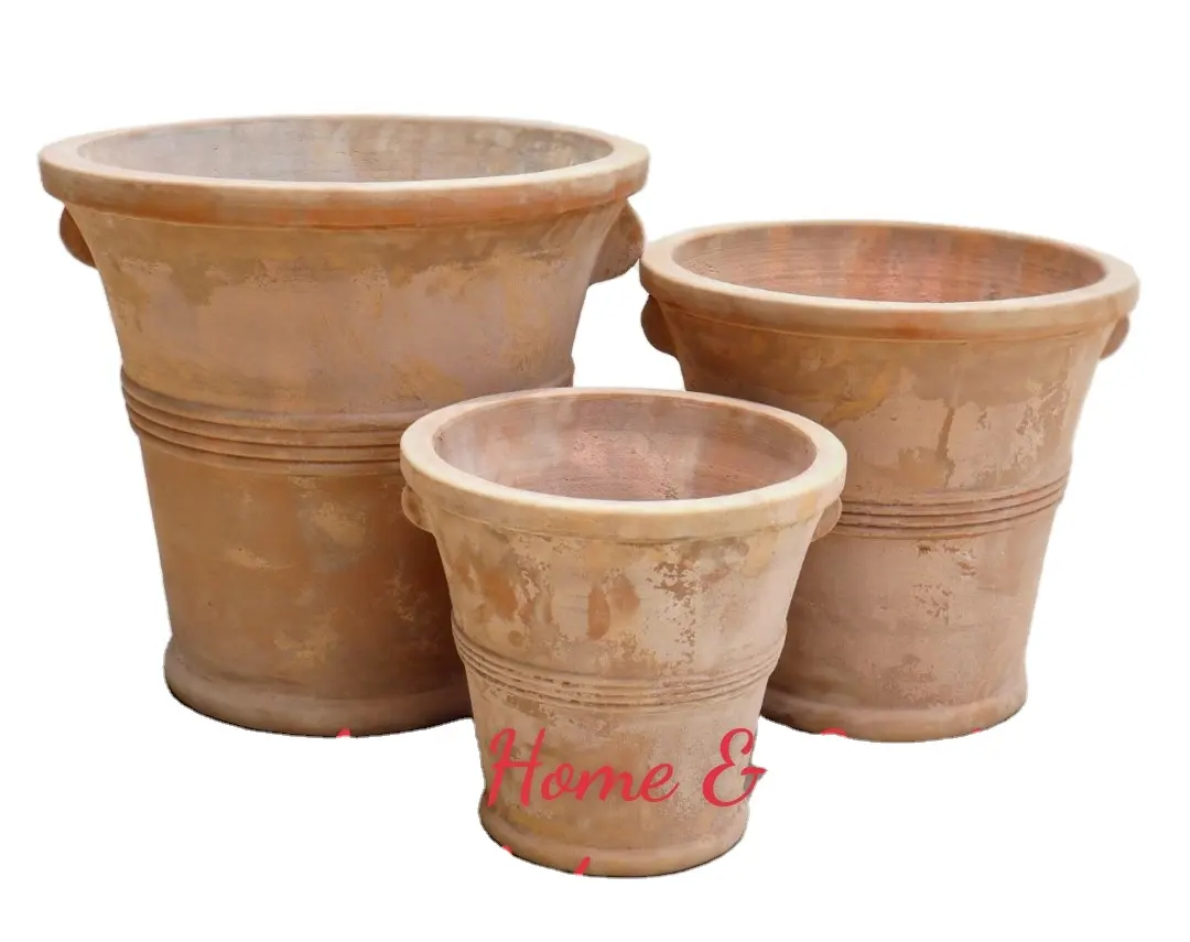 Antique Terracotta pots cheap pottery nature garden pots and planter antique terra flower pots for plants and garden center