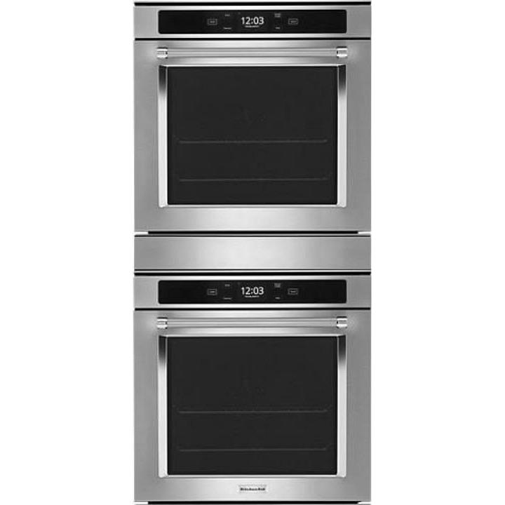 KitchenAid 24-inch, 5.8 cu. ft. Built-in Double Wall Oven with Wi-Fi Connectivity KODC504PPS