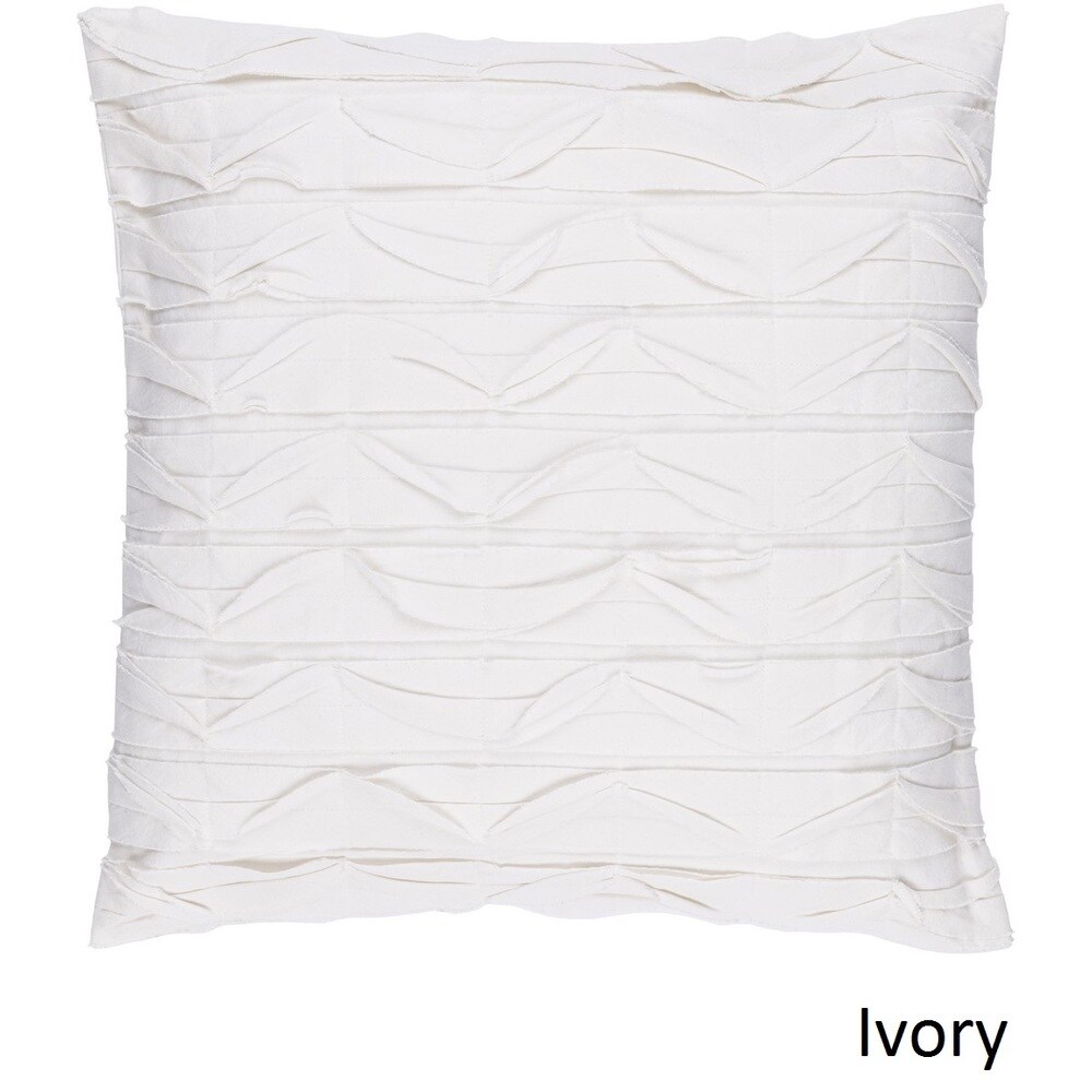 Decorative Gion 22 inch Poly or Feather Down Filled Pillow