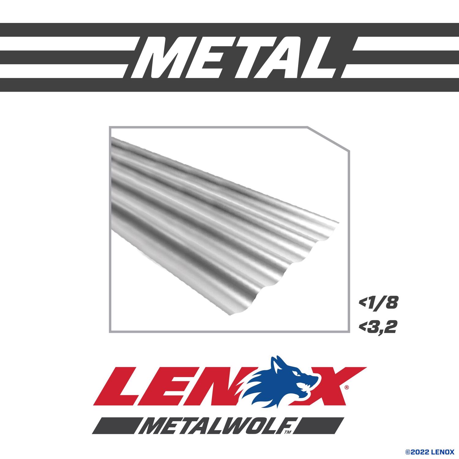 LENOX METALWOLF 6 in. Bi-Metal WAVE EDGE Reciprocating Saw Blade 24 TPI 1 pk