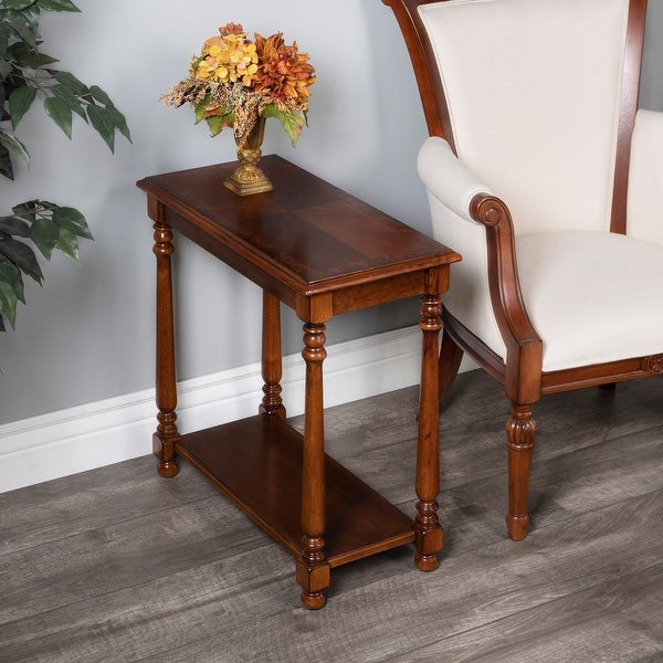 Handmade Olive Ash Burl Side Table