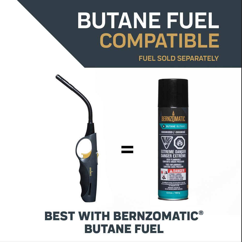 Bernzomatic Self-Igniting Butane Torch Flexible Lighter 432916