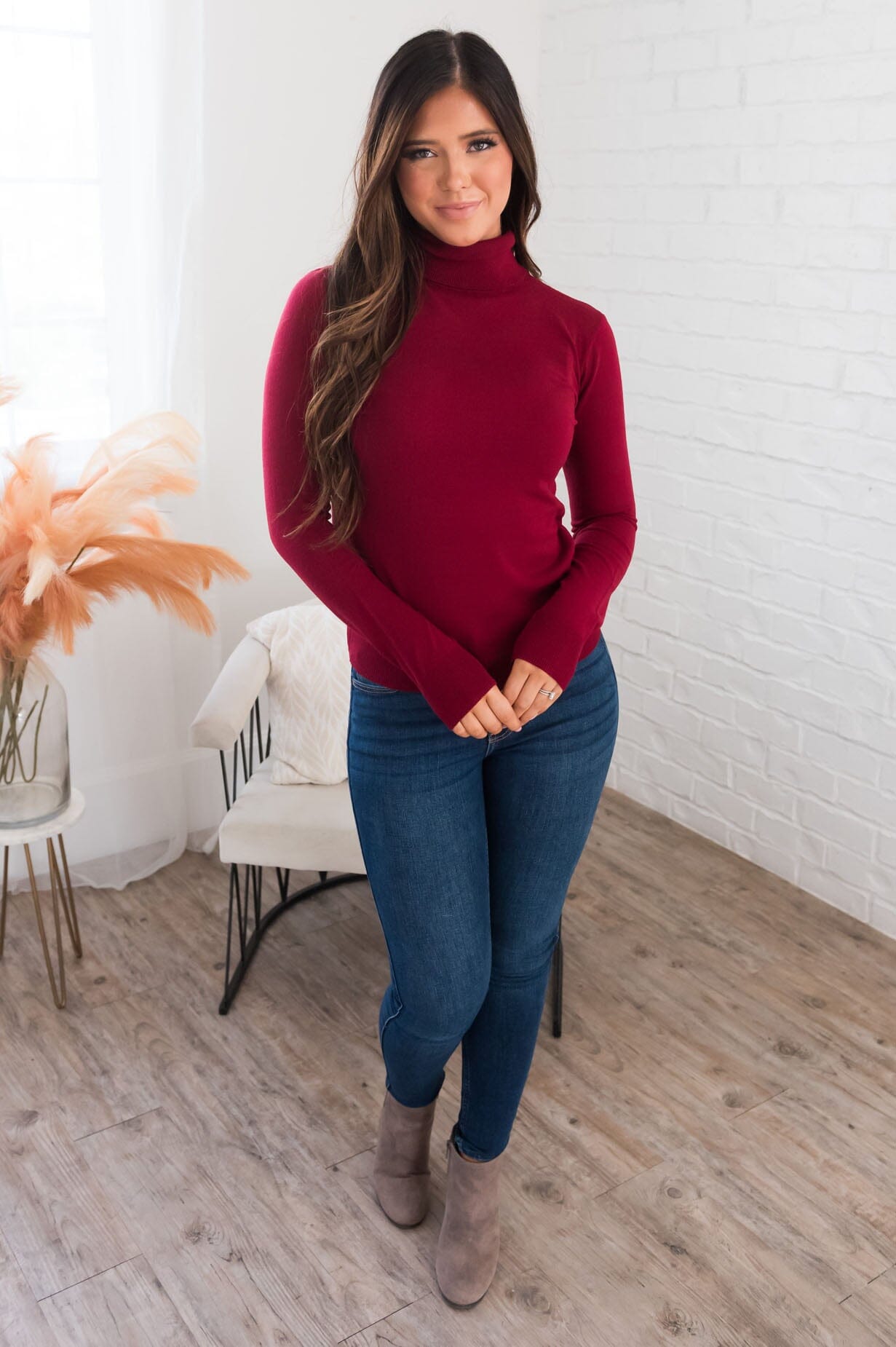 Simply Stunning Modest Turtleneck Sweater