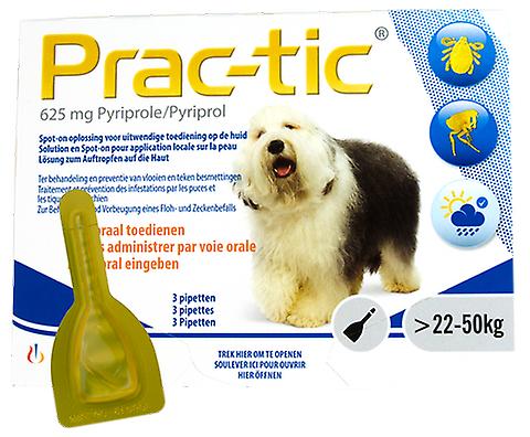 Prac-Tic 625 mg TeekandVlo (22-50 kg) 3 pipet