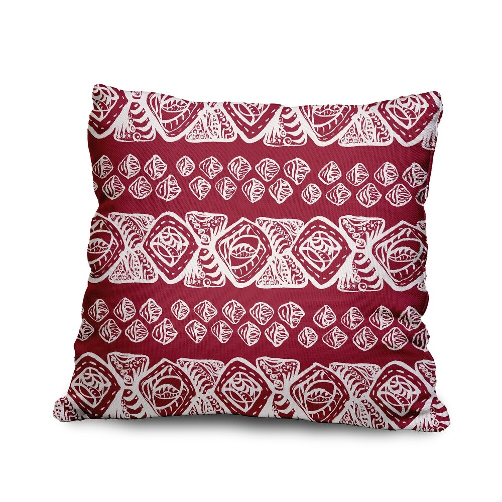 Tribal Geo Faux Linen Pillow