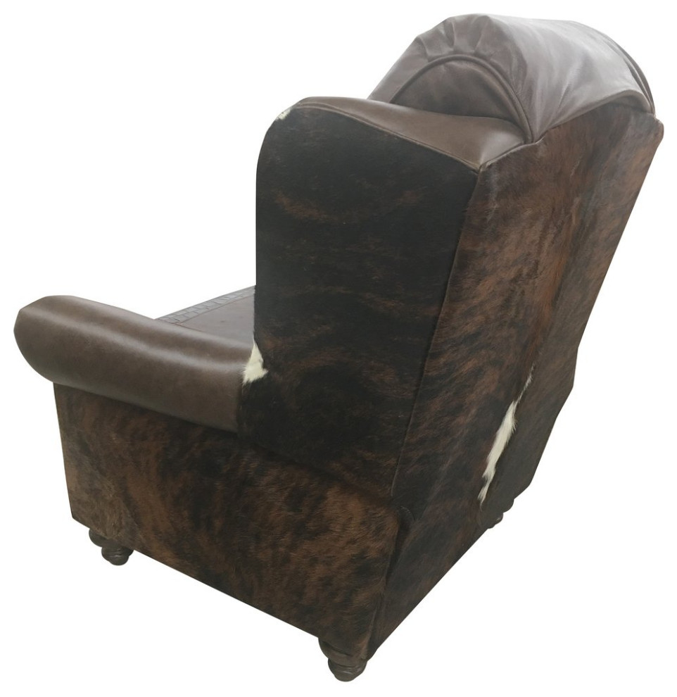 Maverick II Oversized Wingback Western Leather Recliner   Southwestern   Recliner Chairs   by Great Blue Heron Furniture  Houzz