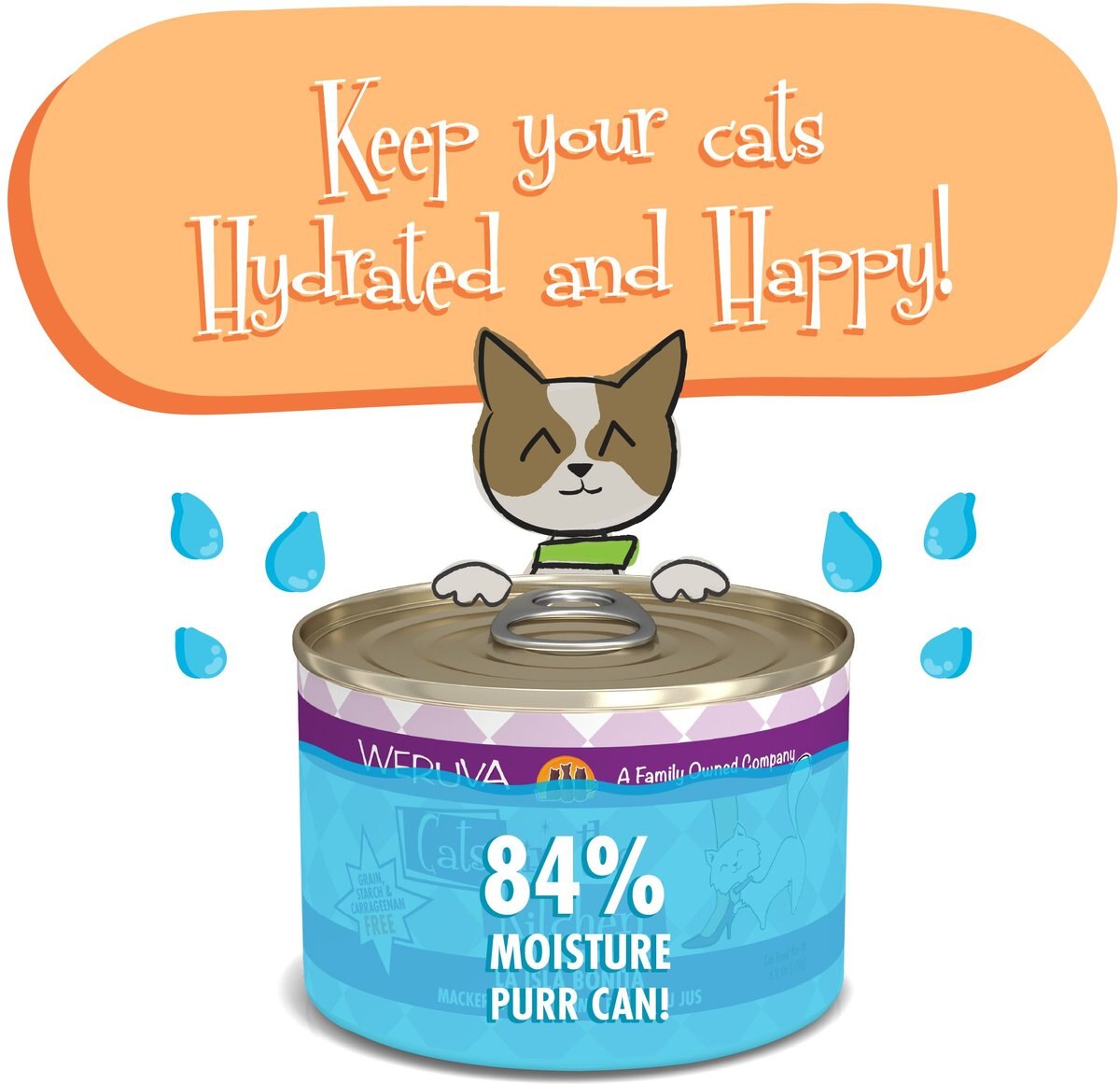 Weruva Cats in the Kitchen La Isla Bonita Mackerel and Shrimp Au Jus Grain-Free Canned Cat Food