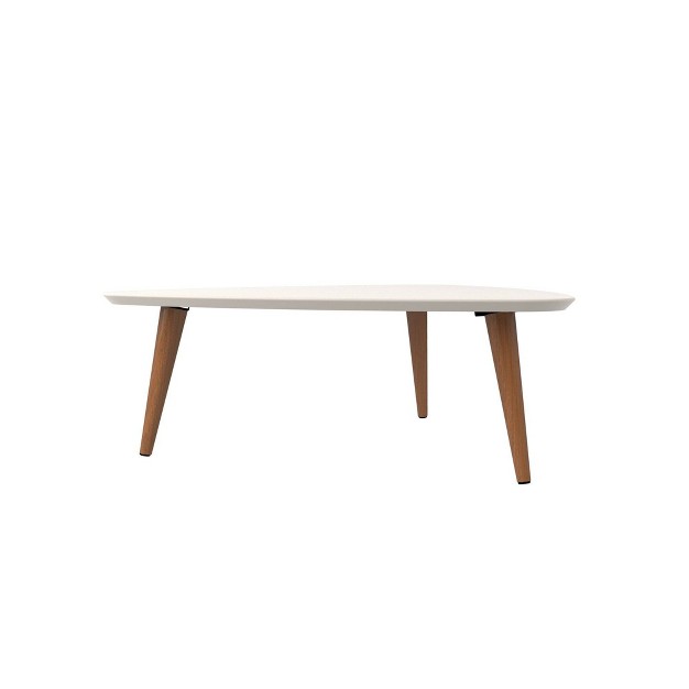 Utopia High Triangle Coffee Table With Splayed Legs Manhattan Comfort