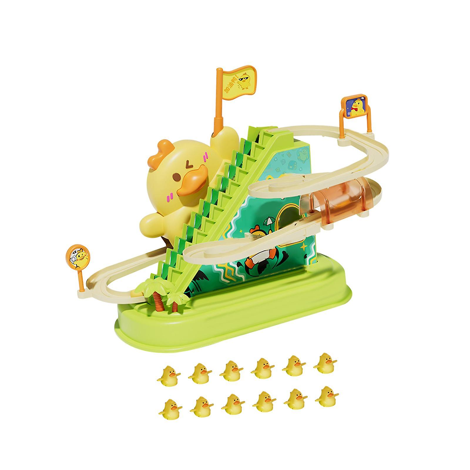 Toddlers Duck Slide Stairs Indoor Toy Playset For Boys Girls Gifts Preschool 12 Ducks