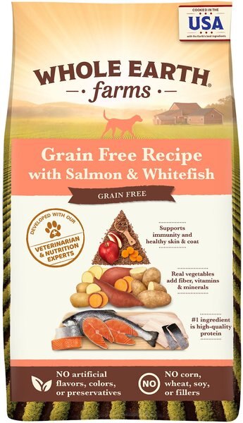 Whole Earth Farms Grain-Free Salmon and Whitefish Dry Dog Food