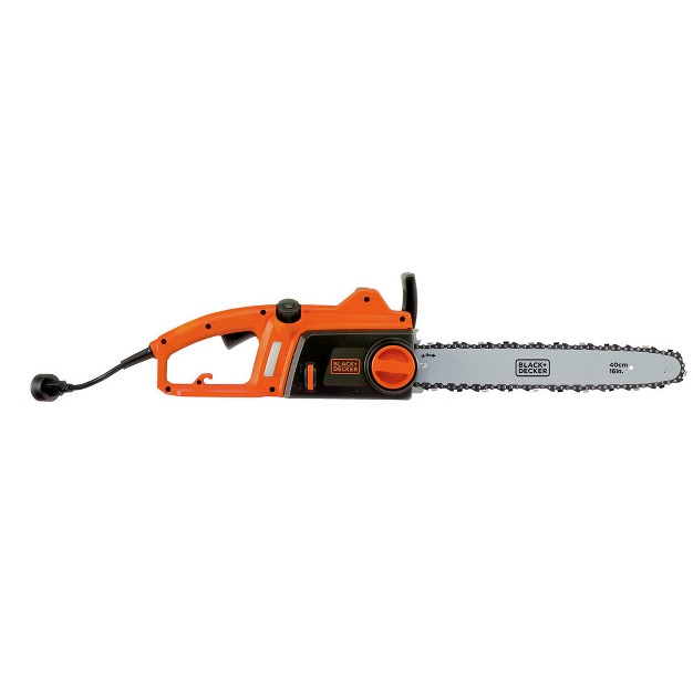 Black amp Decker Cs1216 120v 12 Amp Brushed 16 In Corded Chainsaw