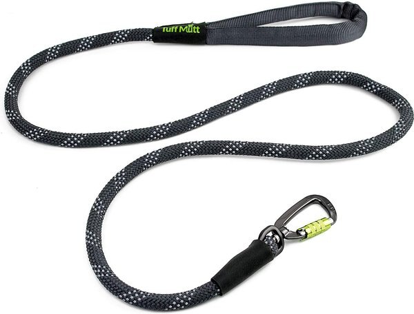 Tuff Mutt Rope Dog Leash， Gray