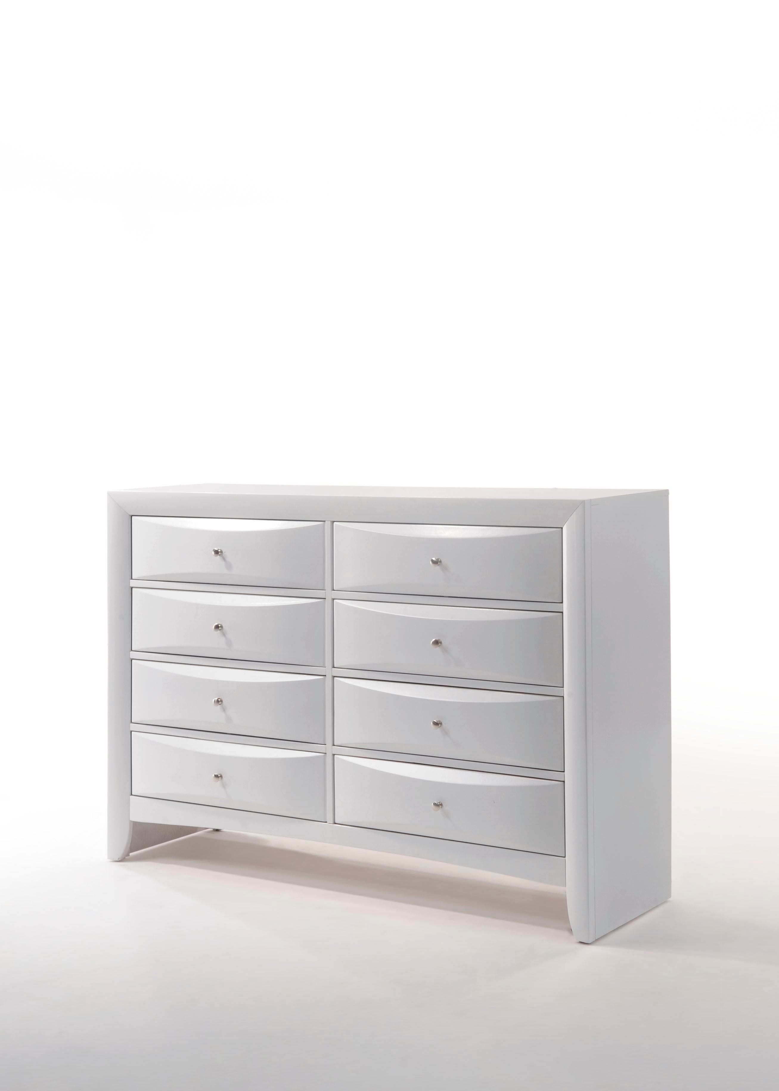 Acme Furniture Ireland White Dresser with Eight Drawers