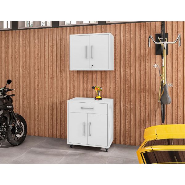 Eiffel 2-Piece Garage Set in White