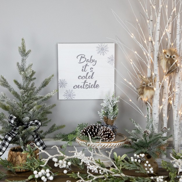 Glittered quot baby It x27 s Cold Outside quot Christmas Wall Sign