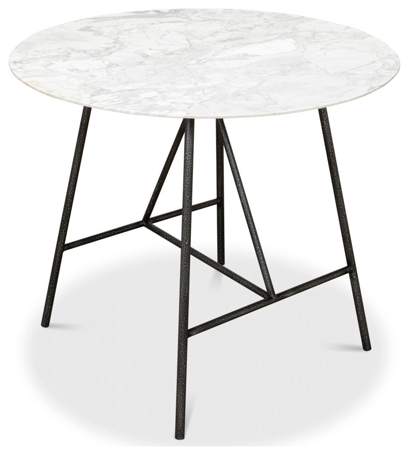 Portofino Round Cafe Bistro Table   Transitional   Coffee Tables   by Sideboards and Things  Houzz