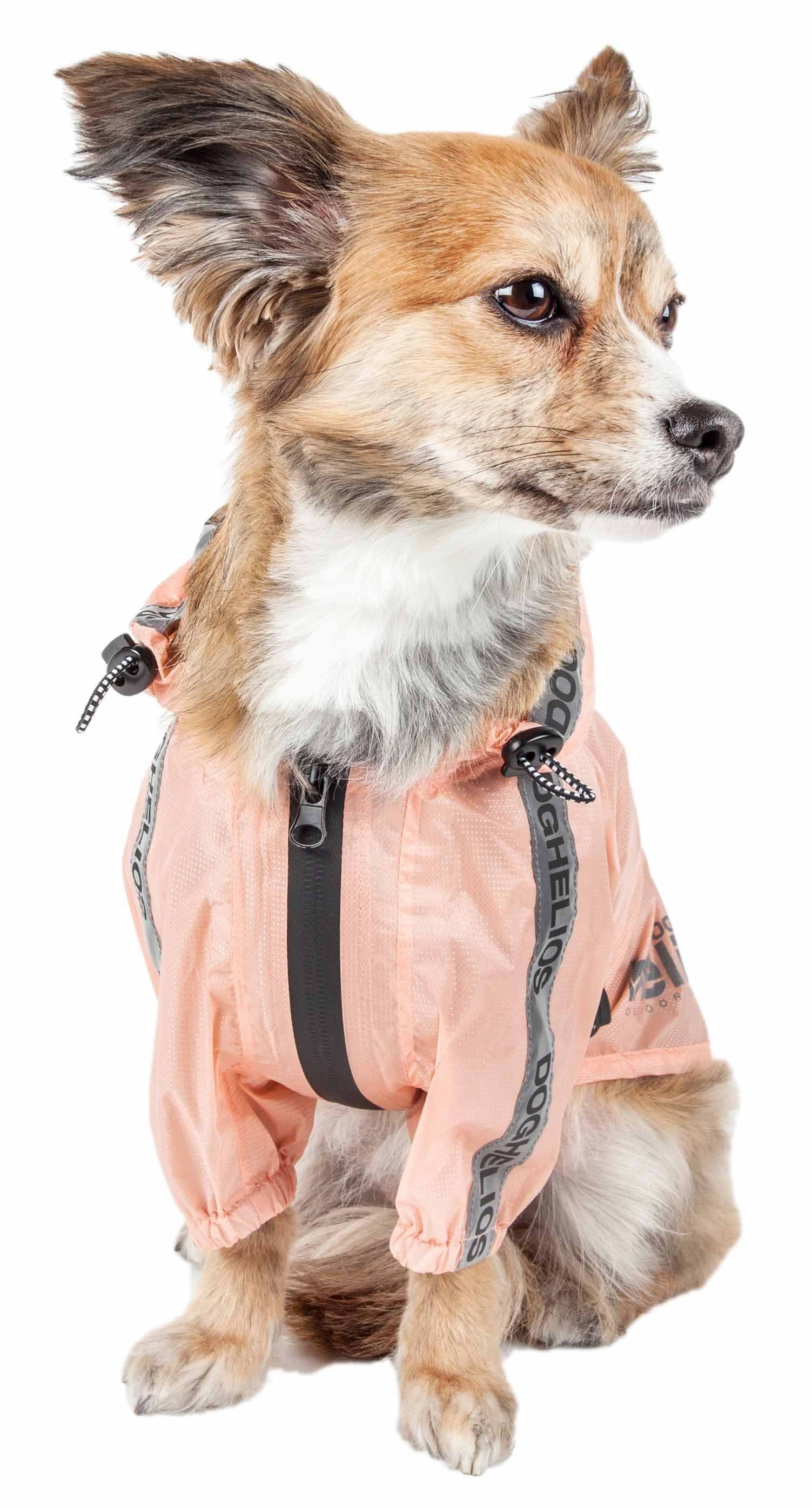 Dog Helios ® 'Torrential Shield' Waterproof Multi-Adjustable Pet Dog Windbreaker Raincoat