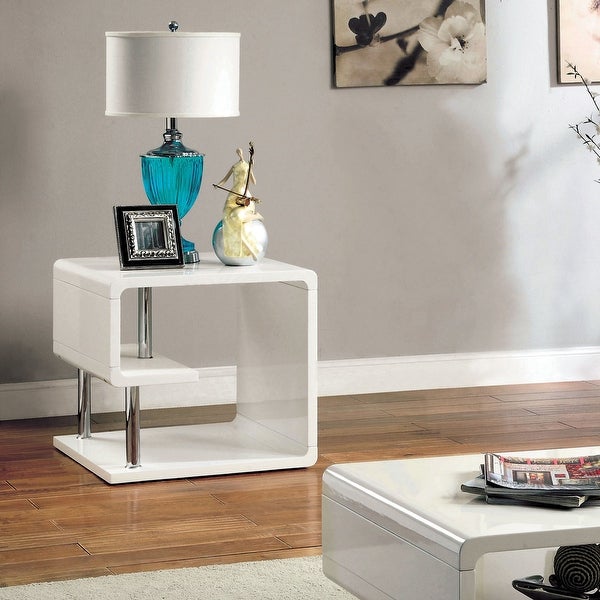 1-shelf High Gloss Side Table