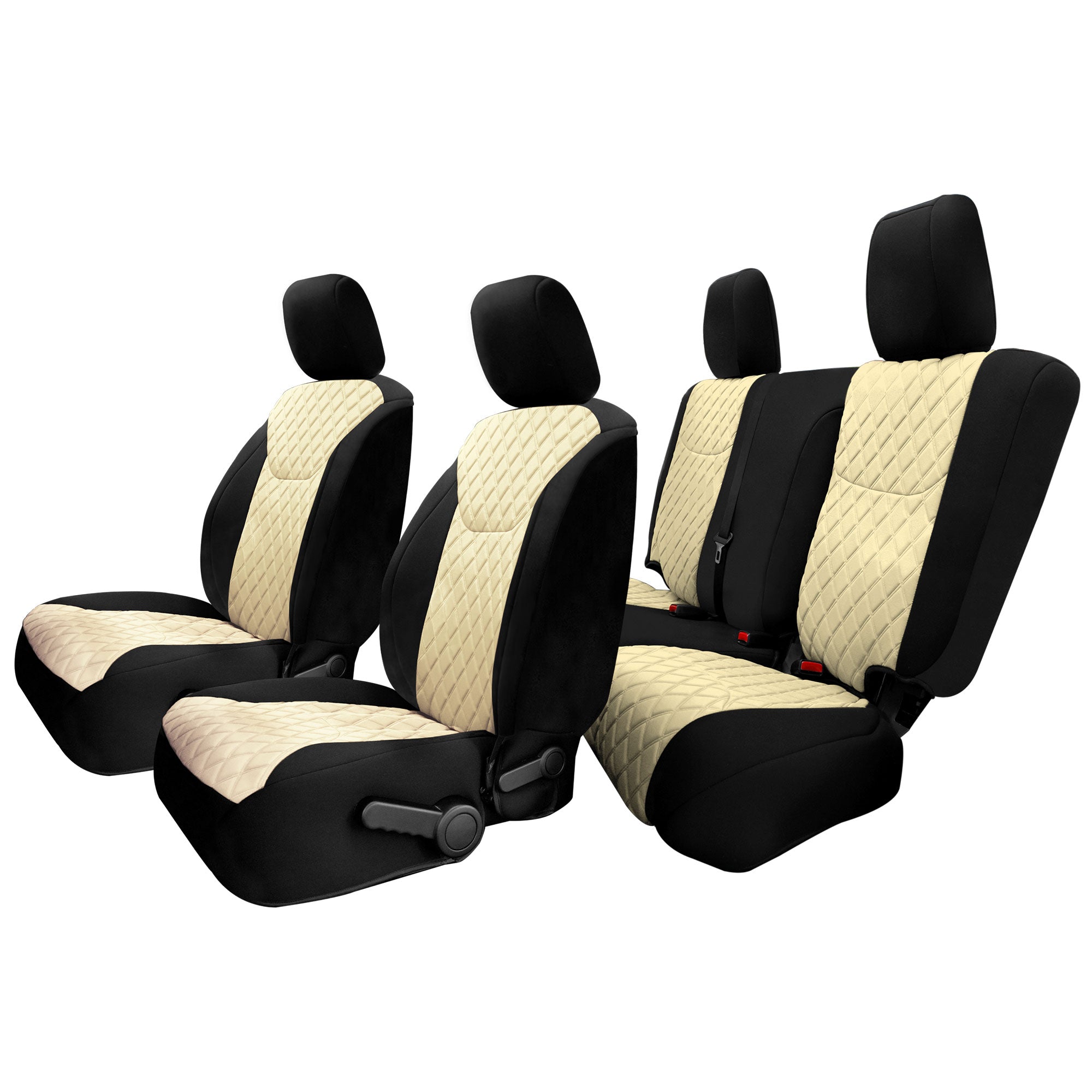 FH Group Neoprene Waterproof Custom Fit Car Seat Covers for 2007-2018 Jeep Wrangler JK 4DR Full Set