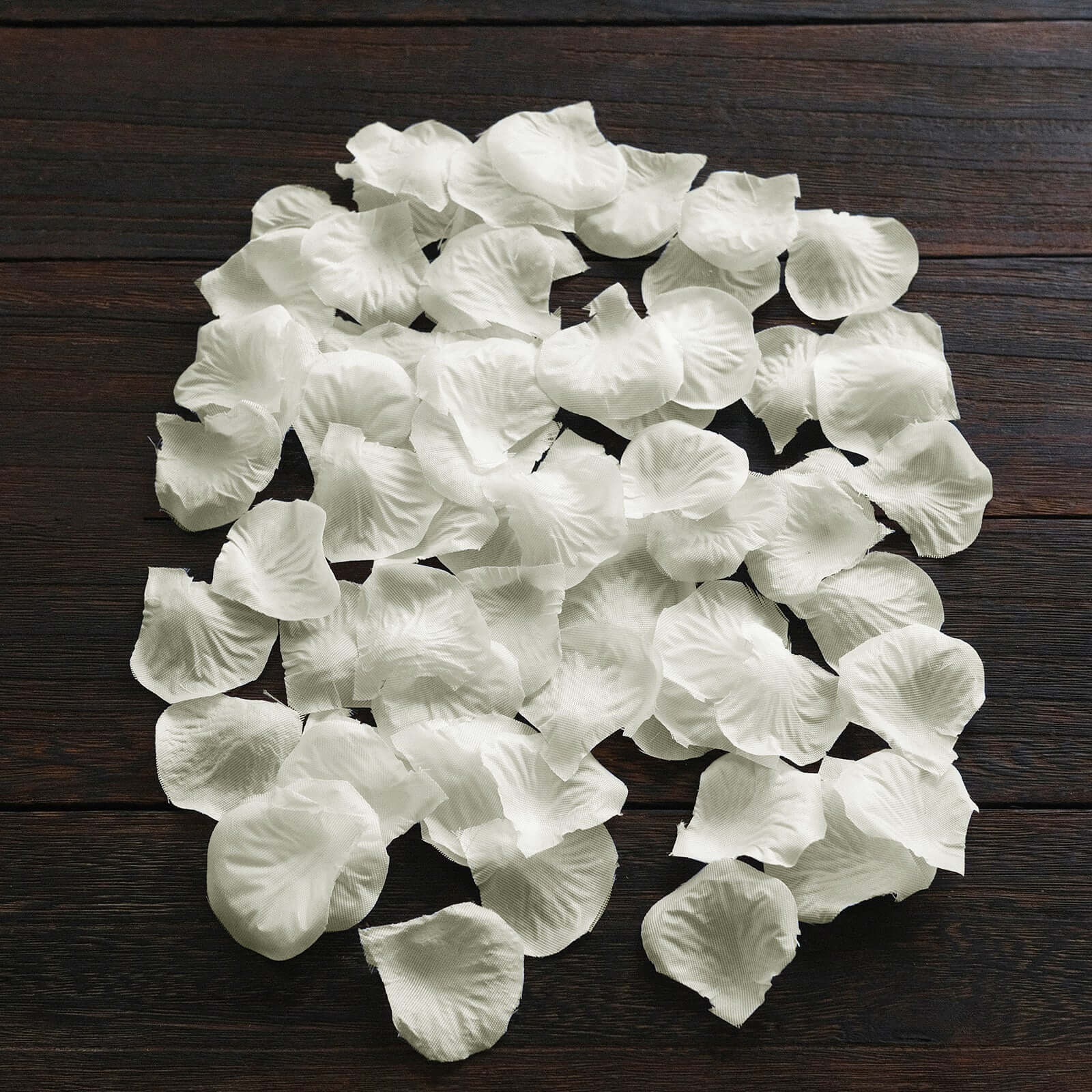 500 Pack Ivory Silk Rose Petals Table Confetti or Floor Scatters