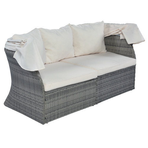 U_Style Outdoor Patio Furniture Set Daybed Sunbed ...