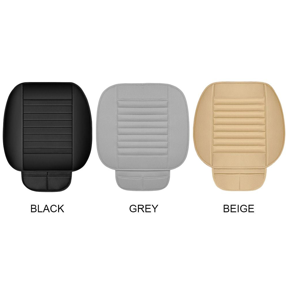 Anti Slip The Passenger Seat Chair Cushion Protector Mat Front  Seat Car MATS Leather Car Seat Cushion BLACK