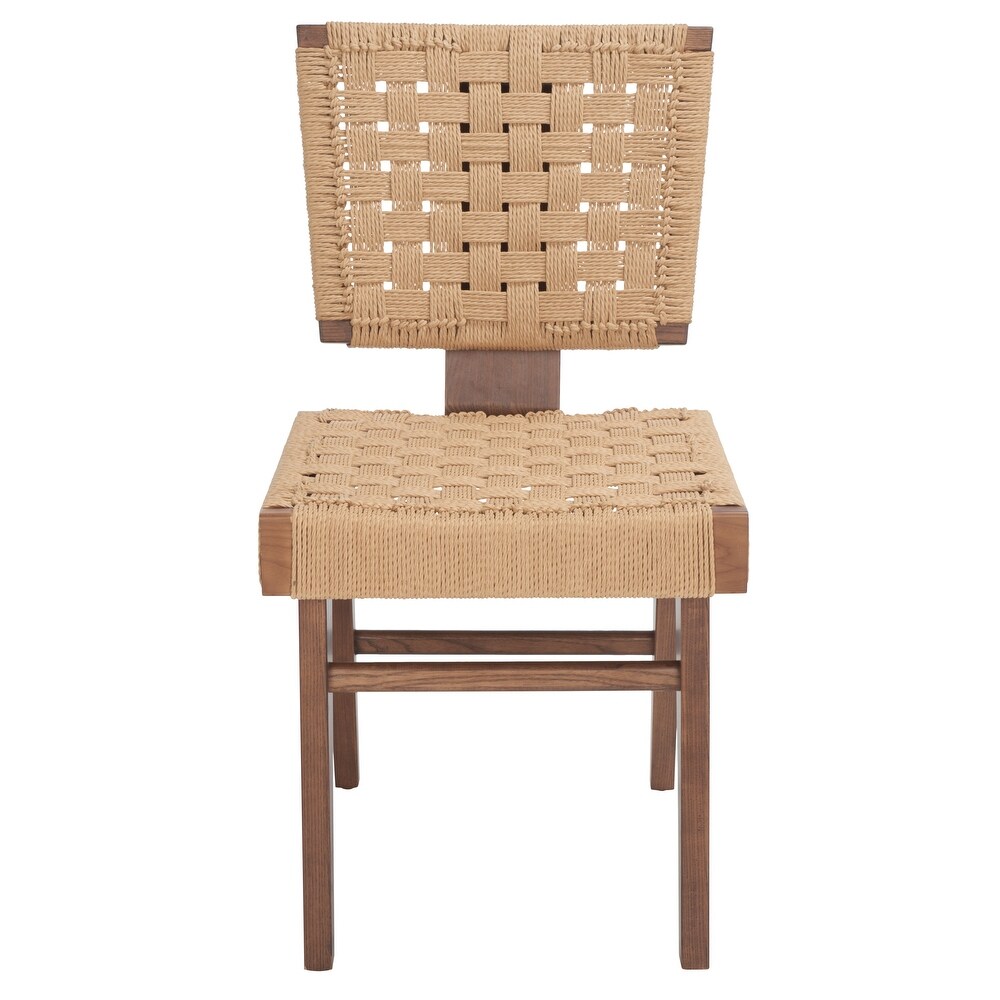 SAFAVIEH Couture Susanne Woven Dining Chair (Set of 2)   19 in. W x 24 in. D x 35 in. H