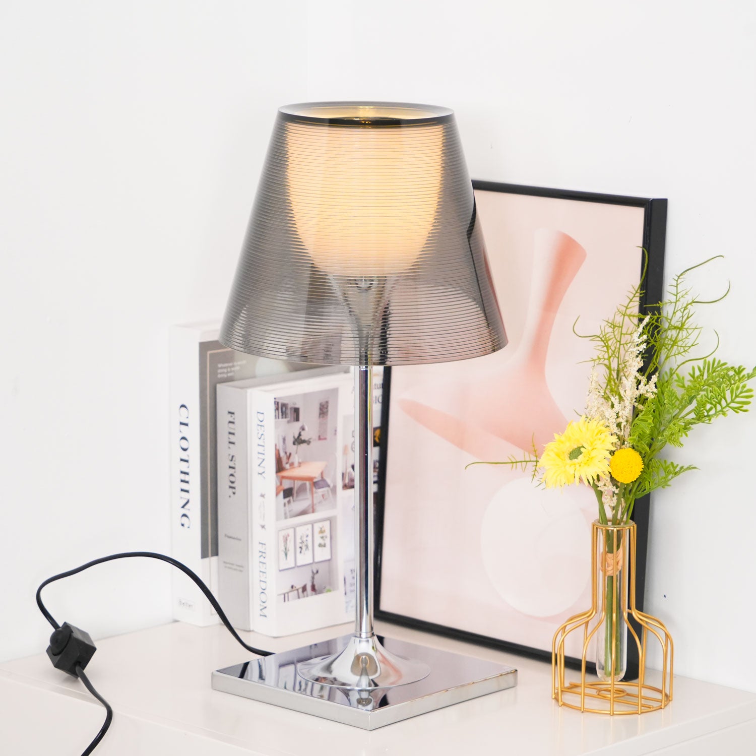 Chrome Prism Table Lamp