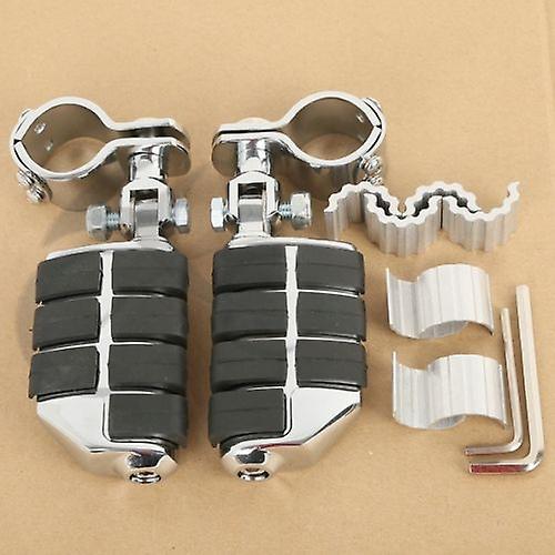 Born Pretty Chrome Foot Rests Footpegs For Harley Yamaha Roadstar Xv1700 Honda Goldwing Gl1500 Gl1100 Gl1200 25mm 30mm 35mm Motorcycle