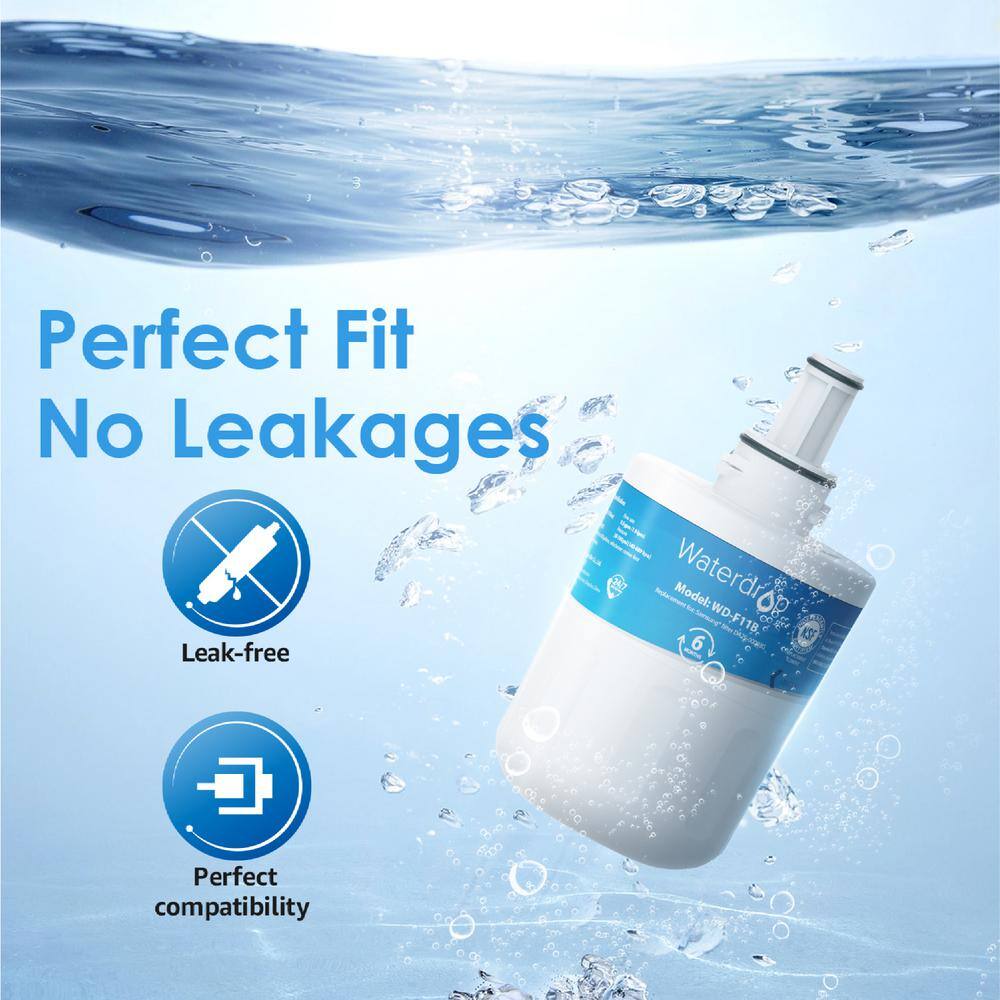 Waterdrop WD-DA29-00003G Refrigerator Water Filter Replacement for  DA29-00003G DA29-00003B Aqua-Pure Plus 3-pack B-WD-F11B-3