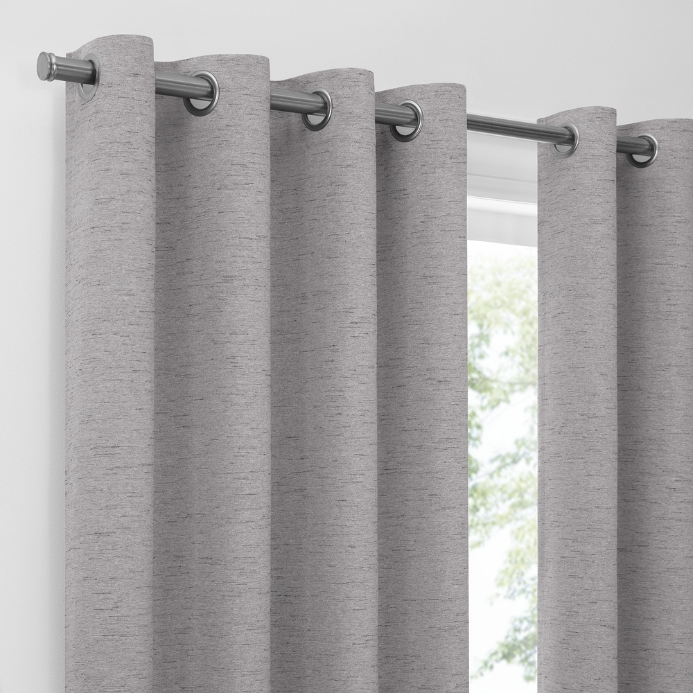 Eclipse Lawson Arm   Hammer Odor Neutralizing Blackout Grommet Curtain Panel