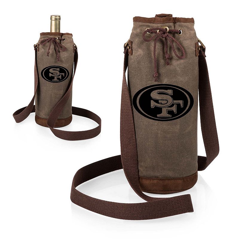 Picnic Time San Francisco 49ers Waxed Canvas Wine Tote