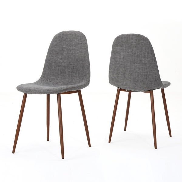 Raina Mid-century Upholstered Dining Chairs (Set of 2) by Christopher Knight Home