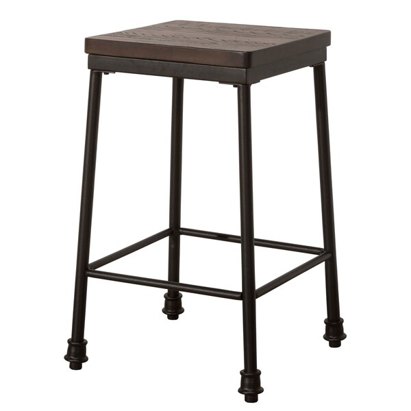 Hillsdale Furniture Castille Non-Swivel Backless Counter Stool ， Black