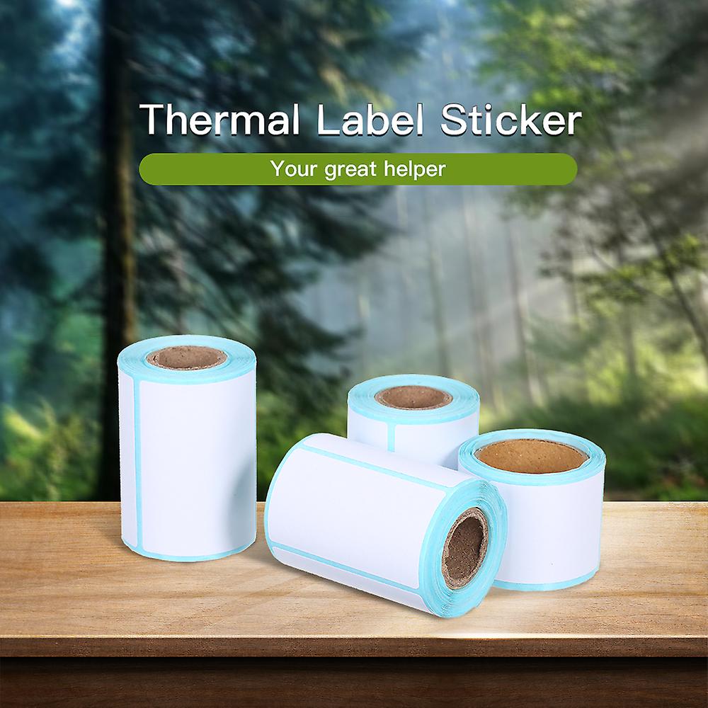 Thermal Label Sticker 10 Rolls Waterproof Oil-proof Wine-proof 1.18*0.78in/30*20mm Strong Adhesive Sticker For Various Uses With 300pcs Per Roll  30mm