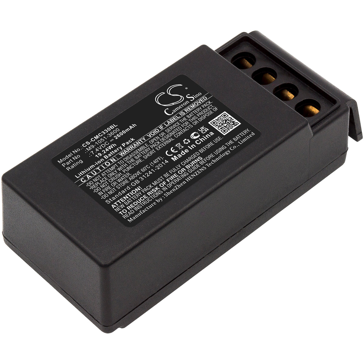 Cavotec MC3300 2600mAh Replacement Battery BatteryClerkcom Remote Control