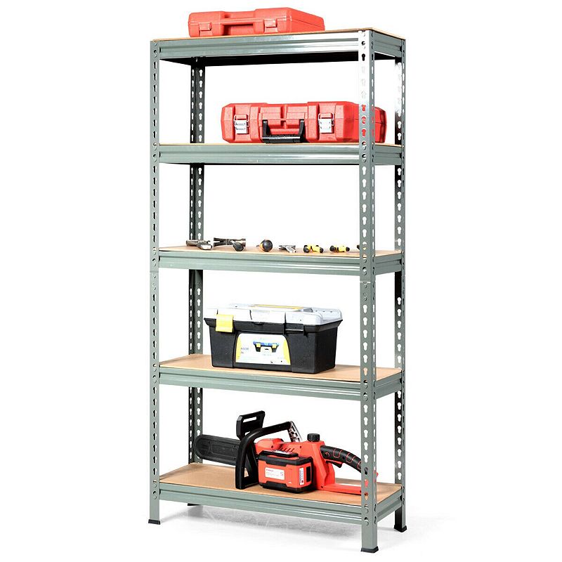 5-tier Steel Shelving Unit Storage Shelves Heavy Duty Storage Rack