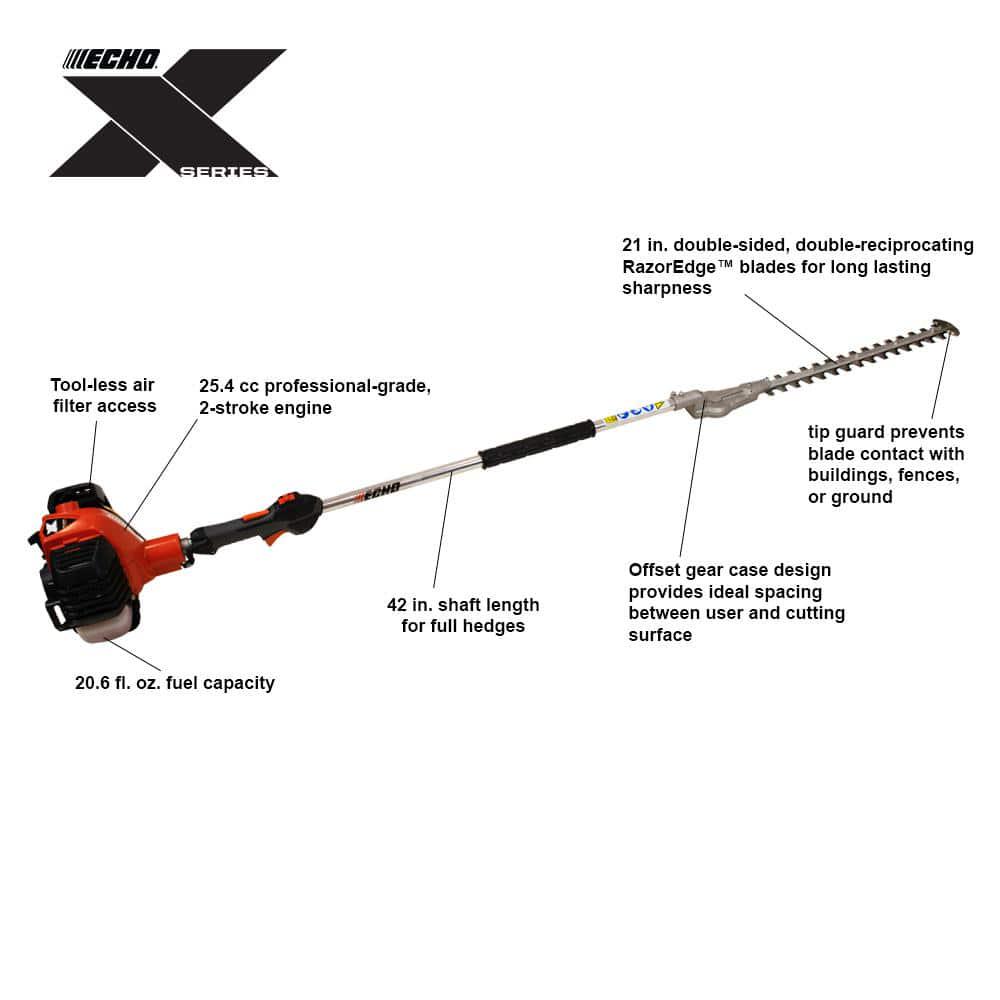 ECHO 254 cc 2Stroke Gas Engine X Series Hedge Trimmer