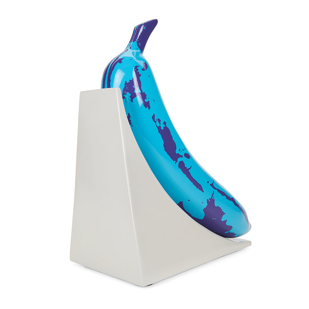 Andy Warhol 10” Lustre Gloss Resin Bookends - Blue Banana (PRE-ORDER)