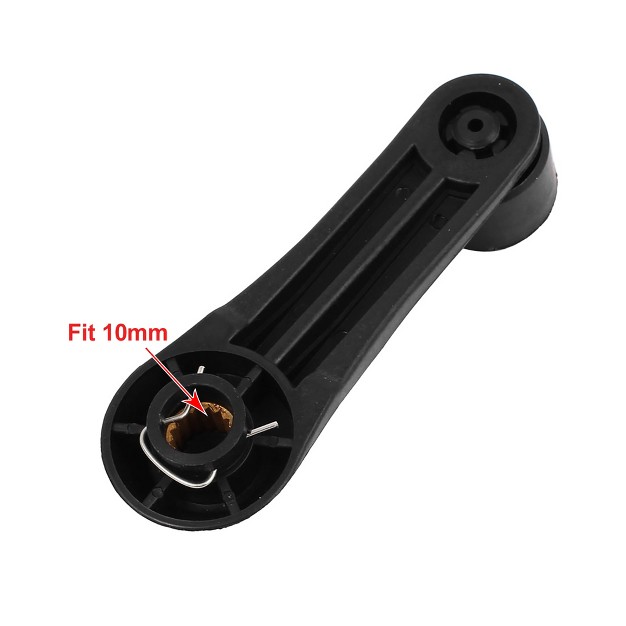 Unique Bargains Plastic Car Door Window Winder Cranks Handle Lever Black 11cm Long 10mm Dia