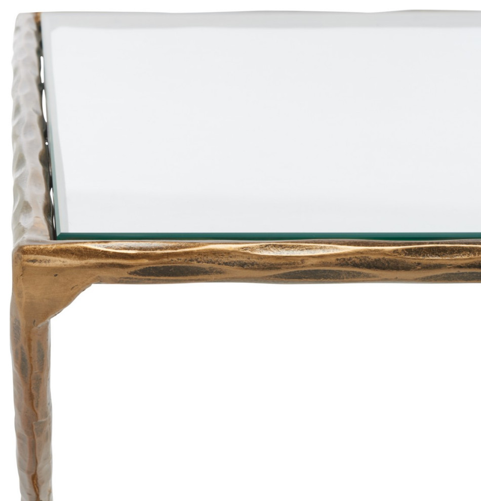 Safavieh Couture Debbie Rectangle Metal Coffee Table   Contemporary   Coffee Tables   by Safavieh  Houzz