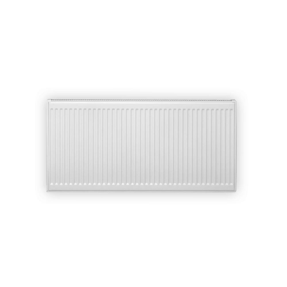 Pensotti 20 in. H x 24 in. L Hot Water Panel Radiator Package in White HD20-24D