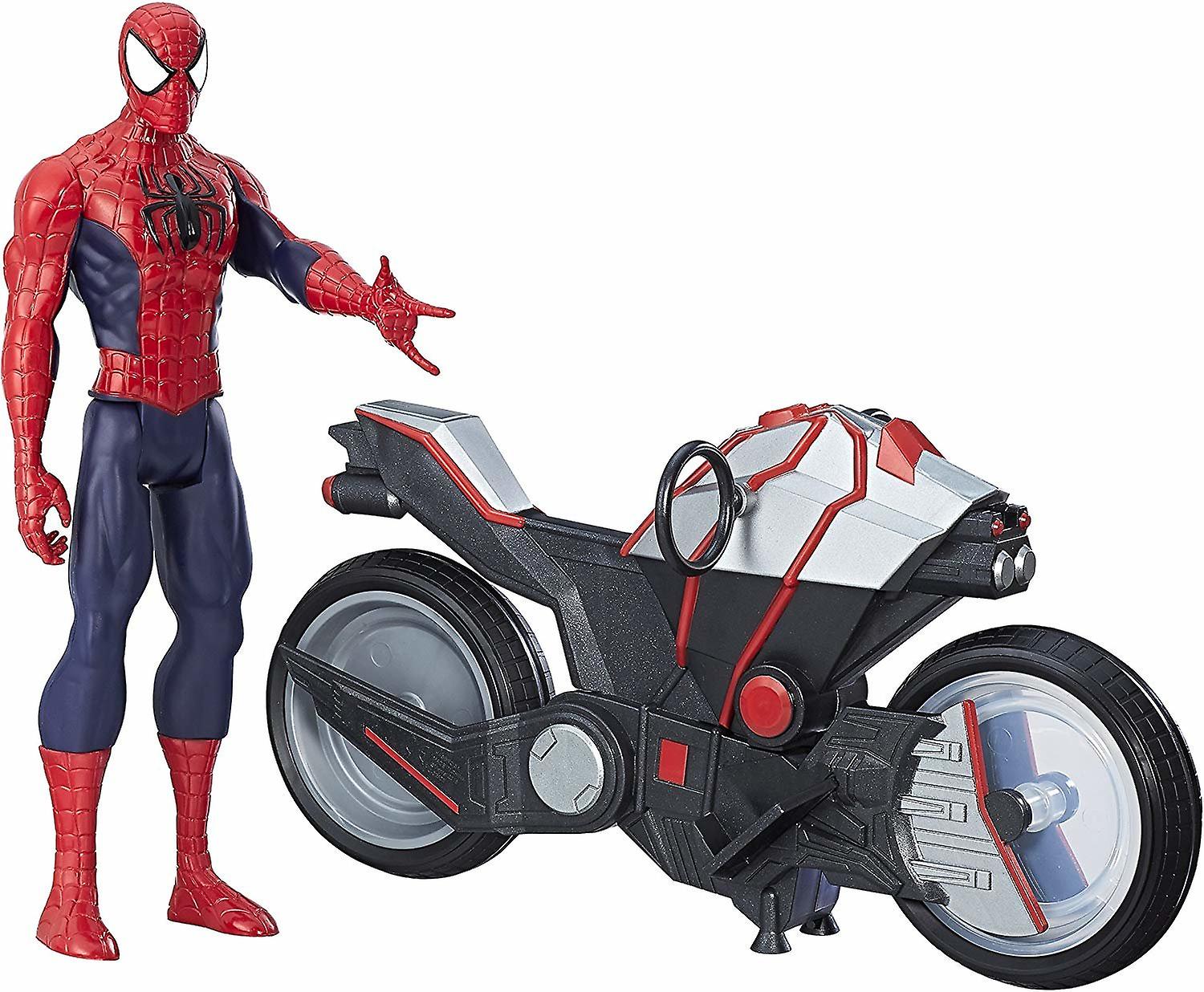 Spider-Man Titan Hero Figure Spider Man With Spider Cycle 30cm